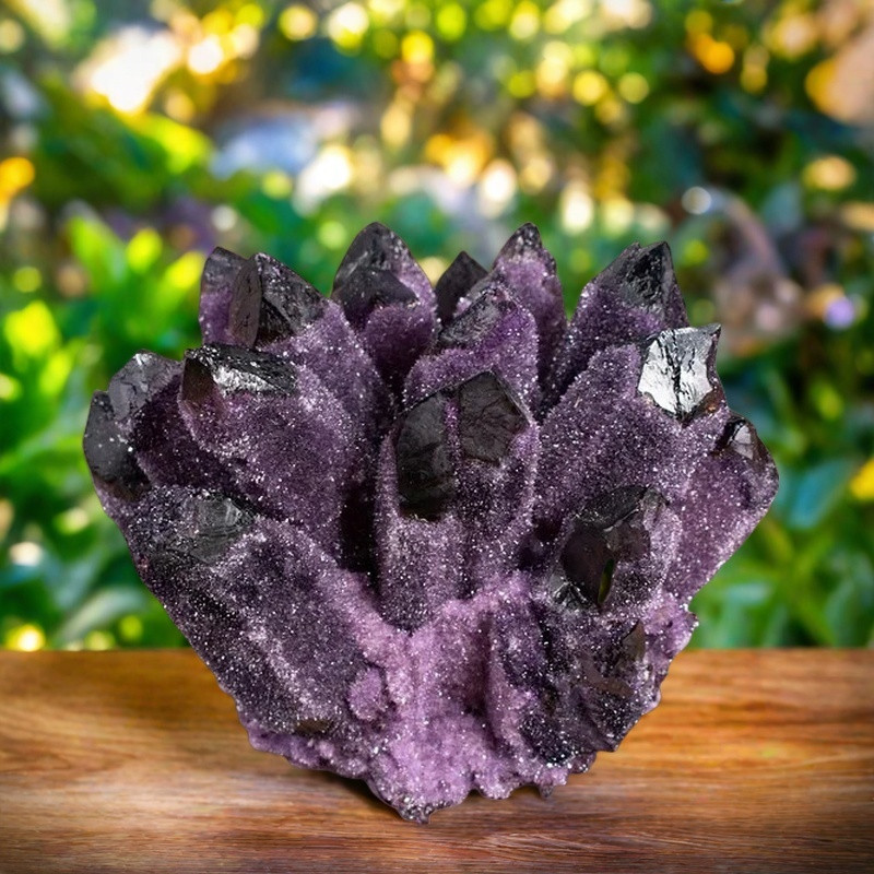 3PCS/Set Rare Natural Crystal Cluster Geode Reiki Quartz Display Collection Gift