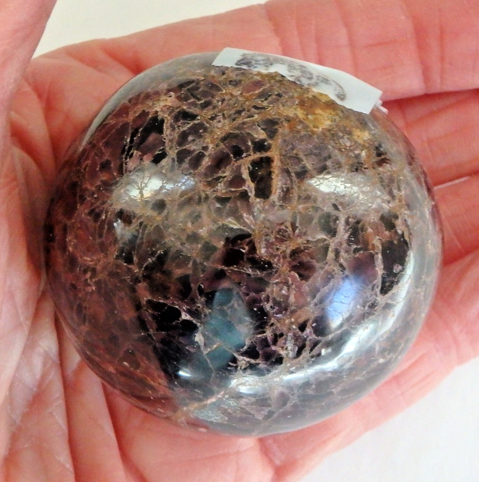 Crystal❤️✨Red Star Garnet ❤️✨$48 Sphere Polished 214.1 grams Deep Red