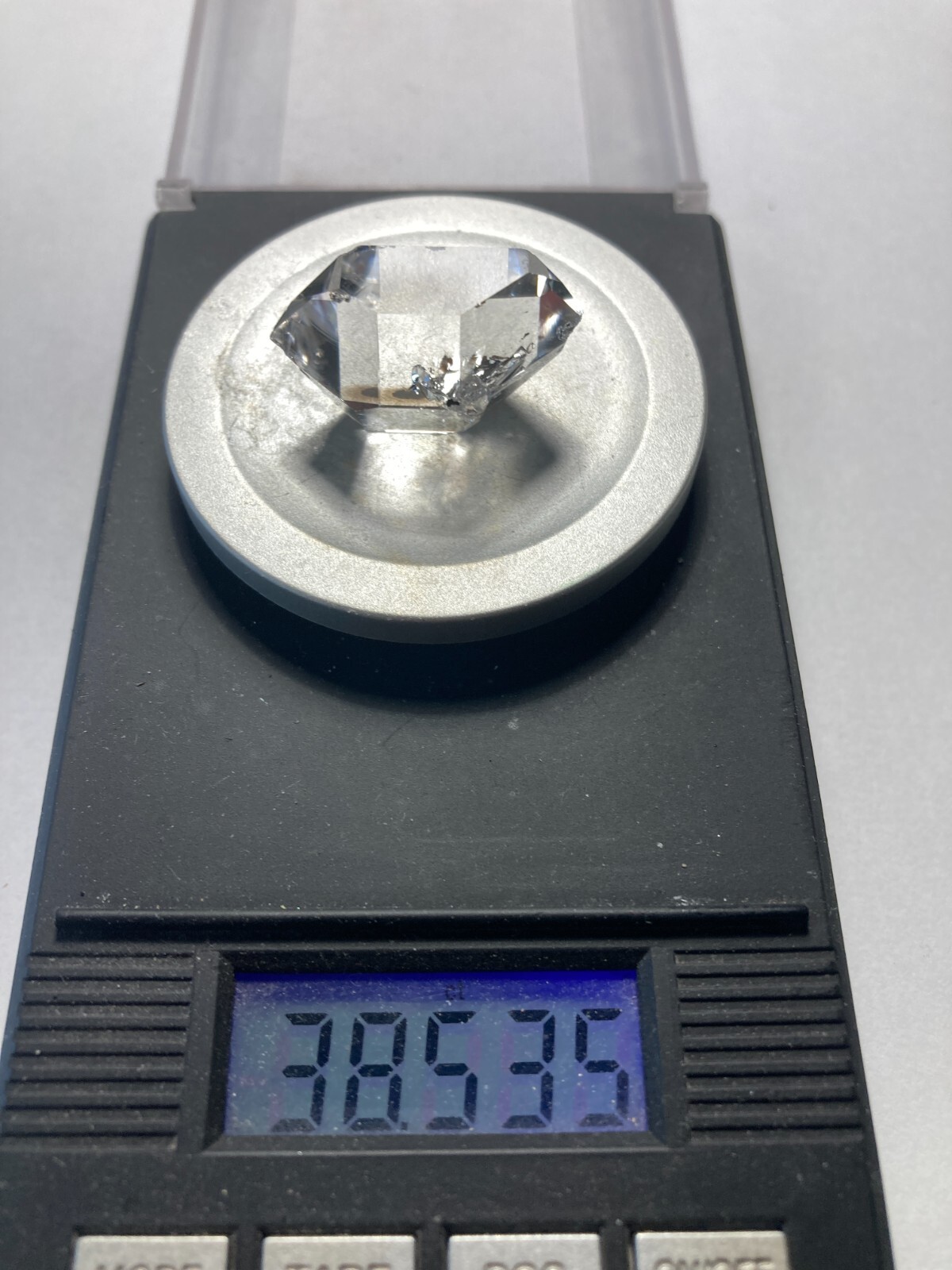 Herkimer NY AA + Diamond NEW TREASURE BOX 26mm x 17mm, 38.52 ct sec A3