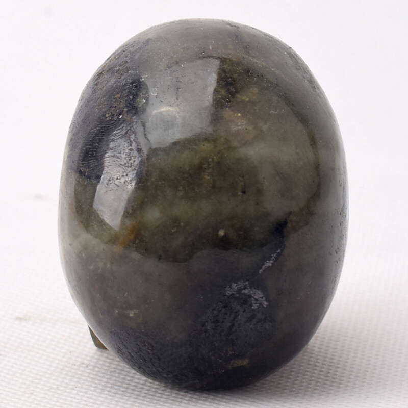 3″ Natural Labradorite skull figurine Handmade Human Shape Carved Skull,293g