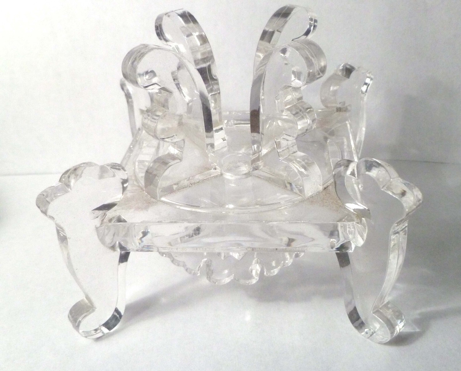 Ornate Acrylic Display Stand Sphere Support Holder Reiki Healing Gift