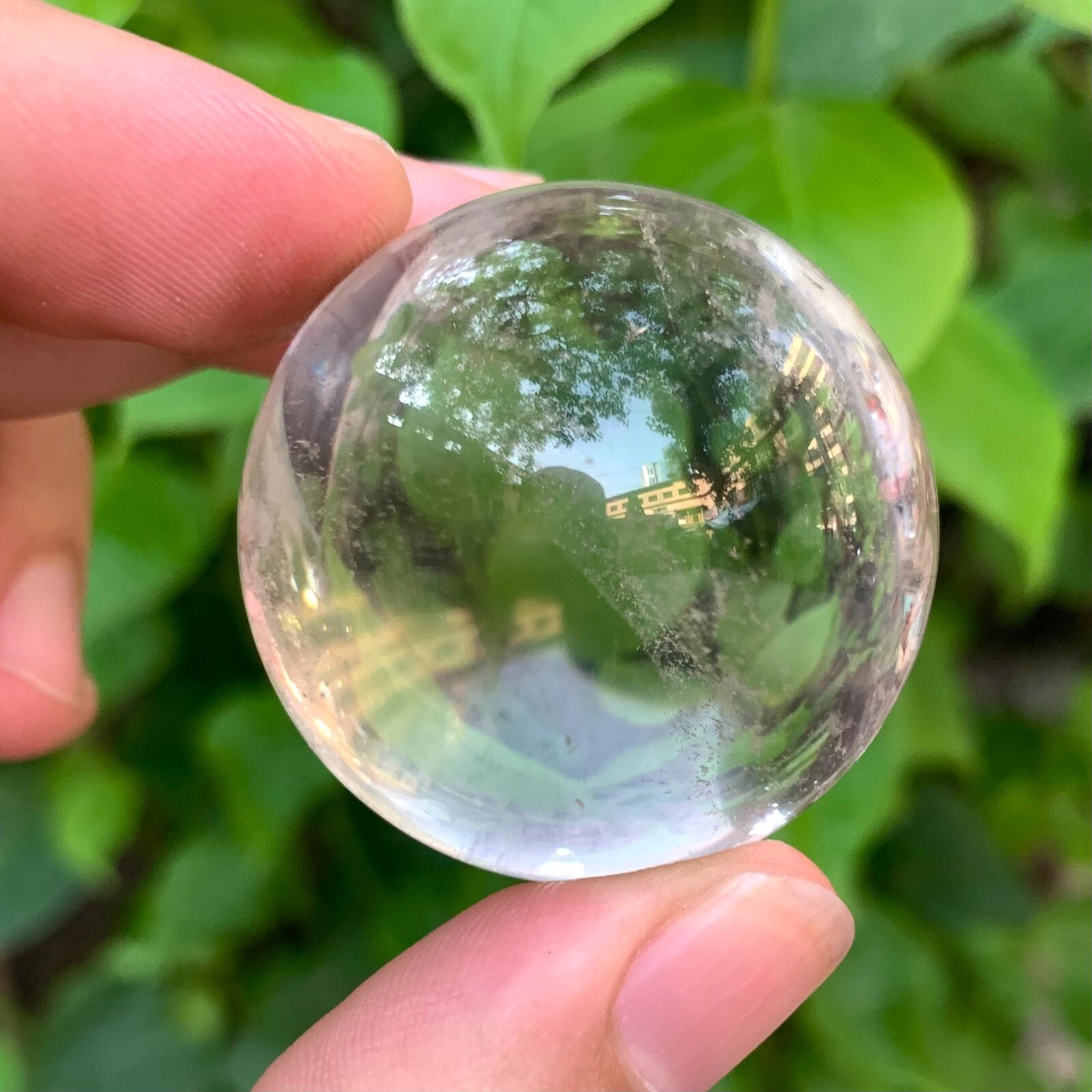 80g Beautiful Clear Quartz Sphere, Clear Quartz Ball, Quartz Sphere