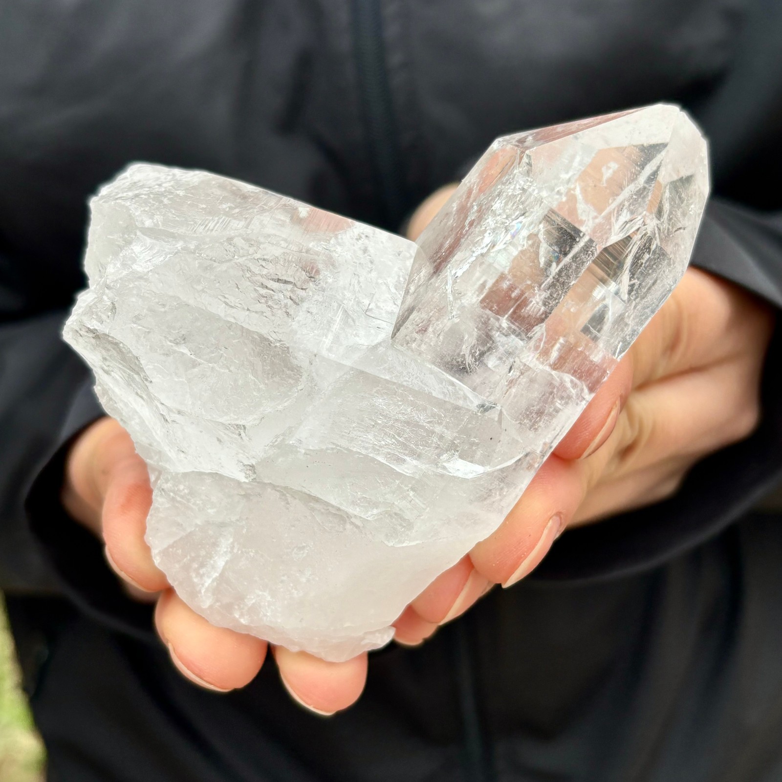 300G A+++Natural white Crystal Himalayan quartz chunk mineralsls