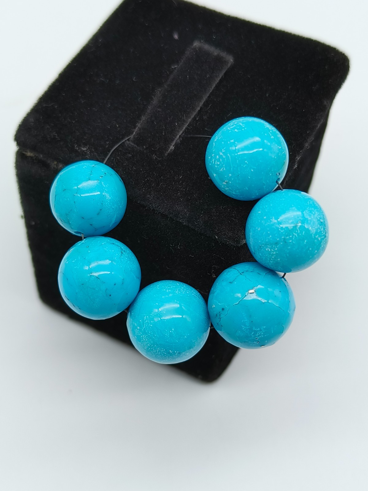Turquoise Round Shape Beads Smooth Beads Natural Gemstone For MAKING Jewelry