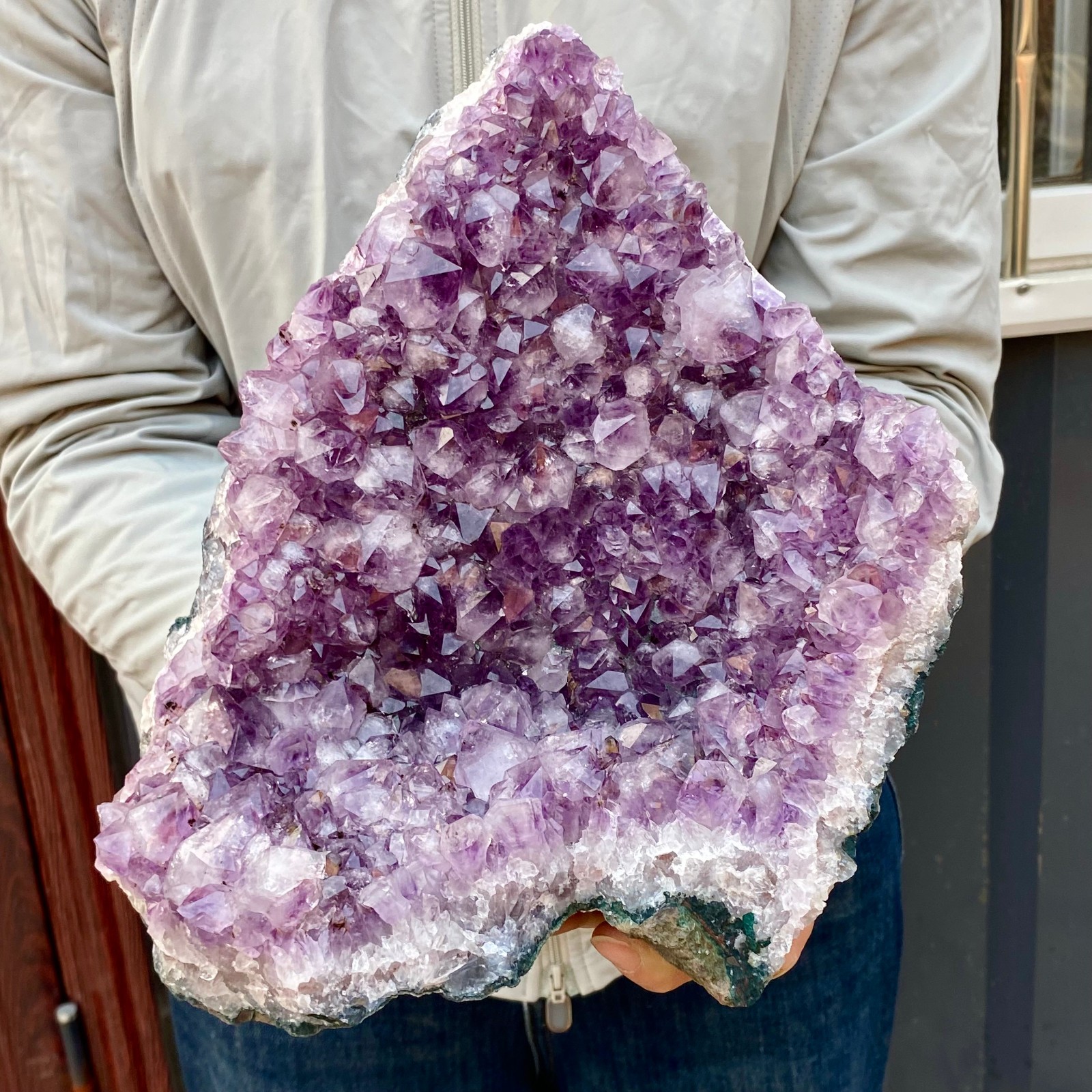 8.48LB Natural Amethyst Cluster quartz cluster crystal mineral specimen Healing