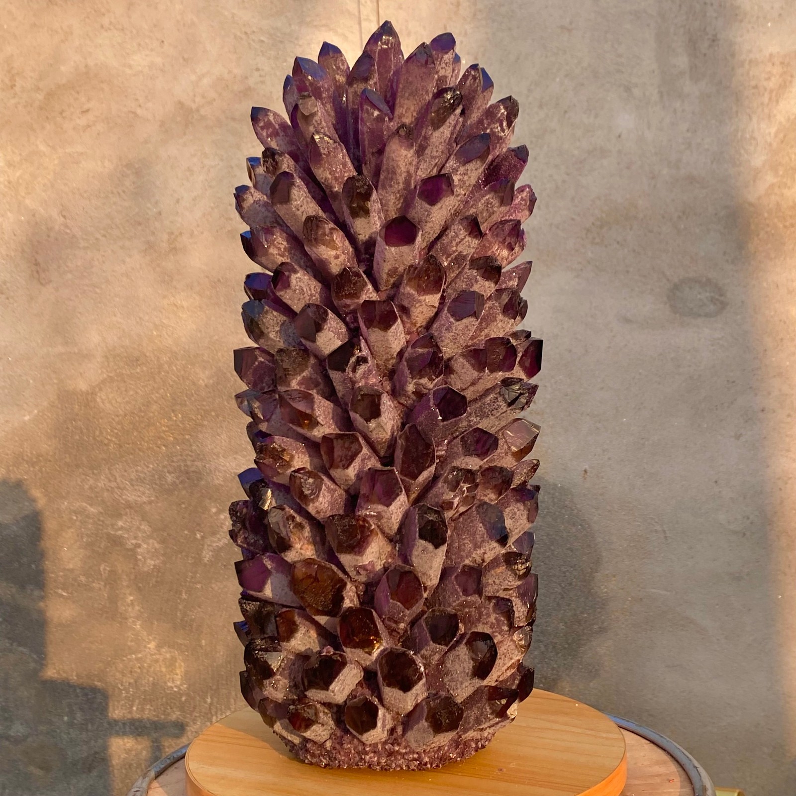 28.1LB Natural Purple Crystal Cluster/Flower Shape Mineral Specimen healing