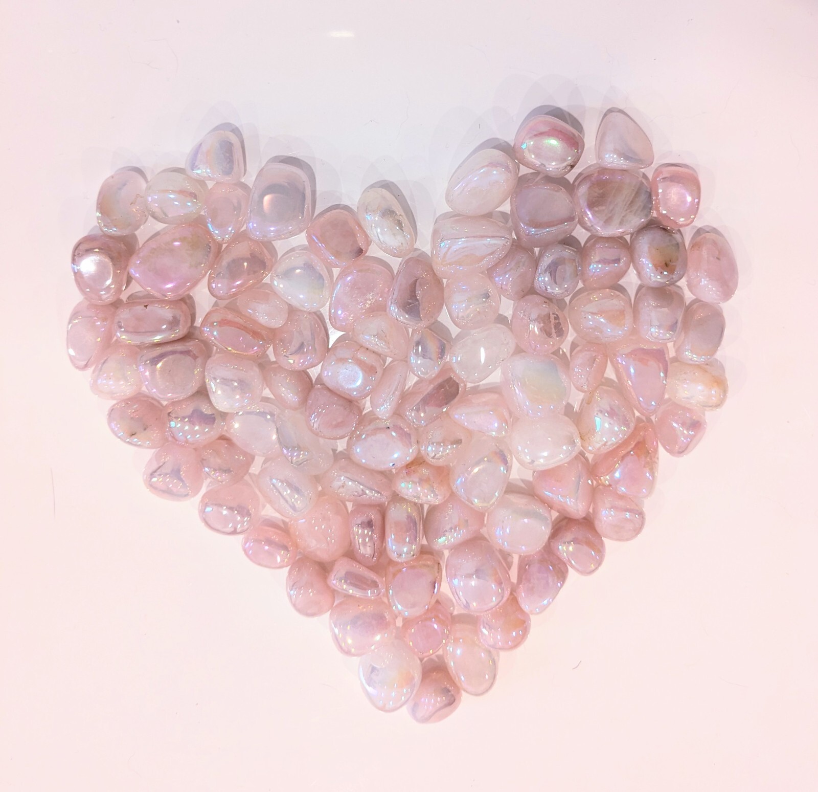 1/2 lb. Angel Aura Rose Quartz Angelic Guidance 22-25 Piece Bag