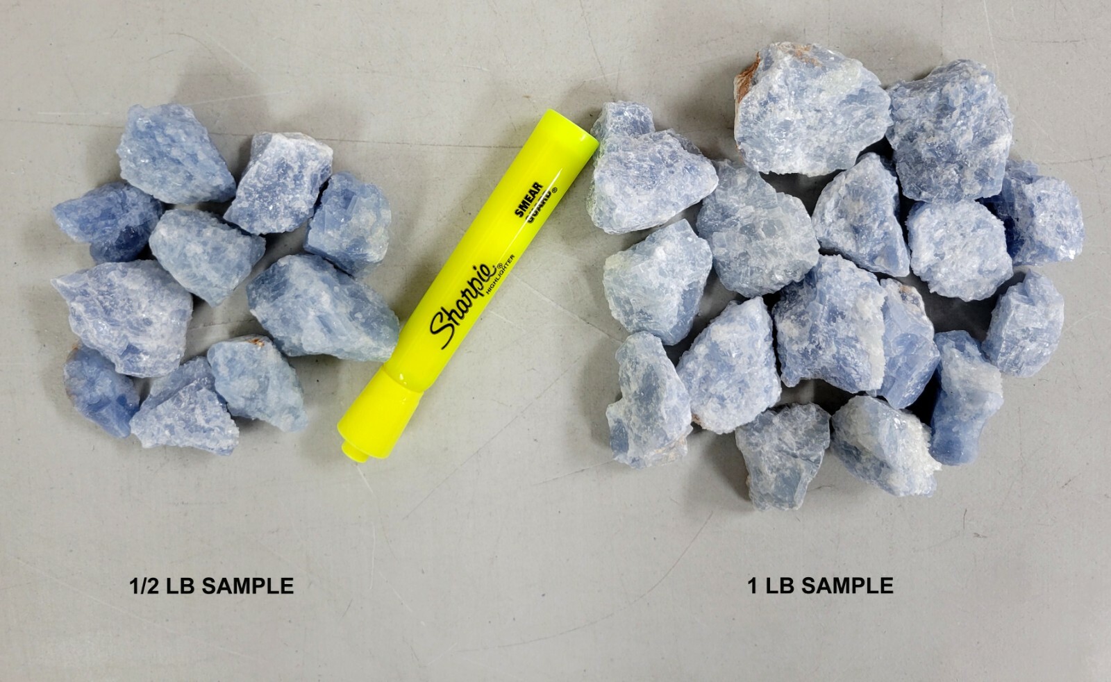 Blue Calcite Crystals – Raw Rough Gemstones Bulk – Natural Rough Stones Healing