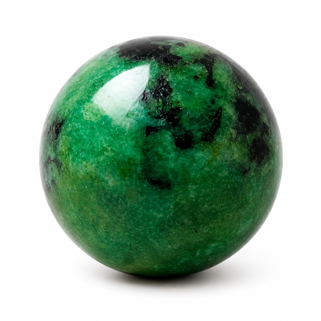 Natural Emerald Sphere 38mm 60g Rare Crystal Ball Healing Stone Decor Gift