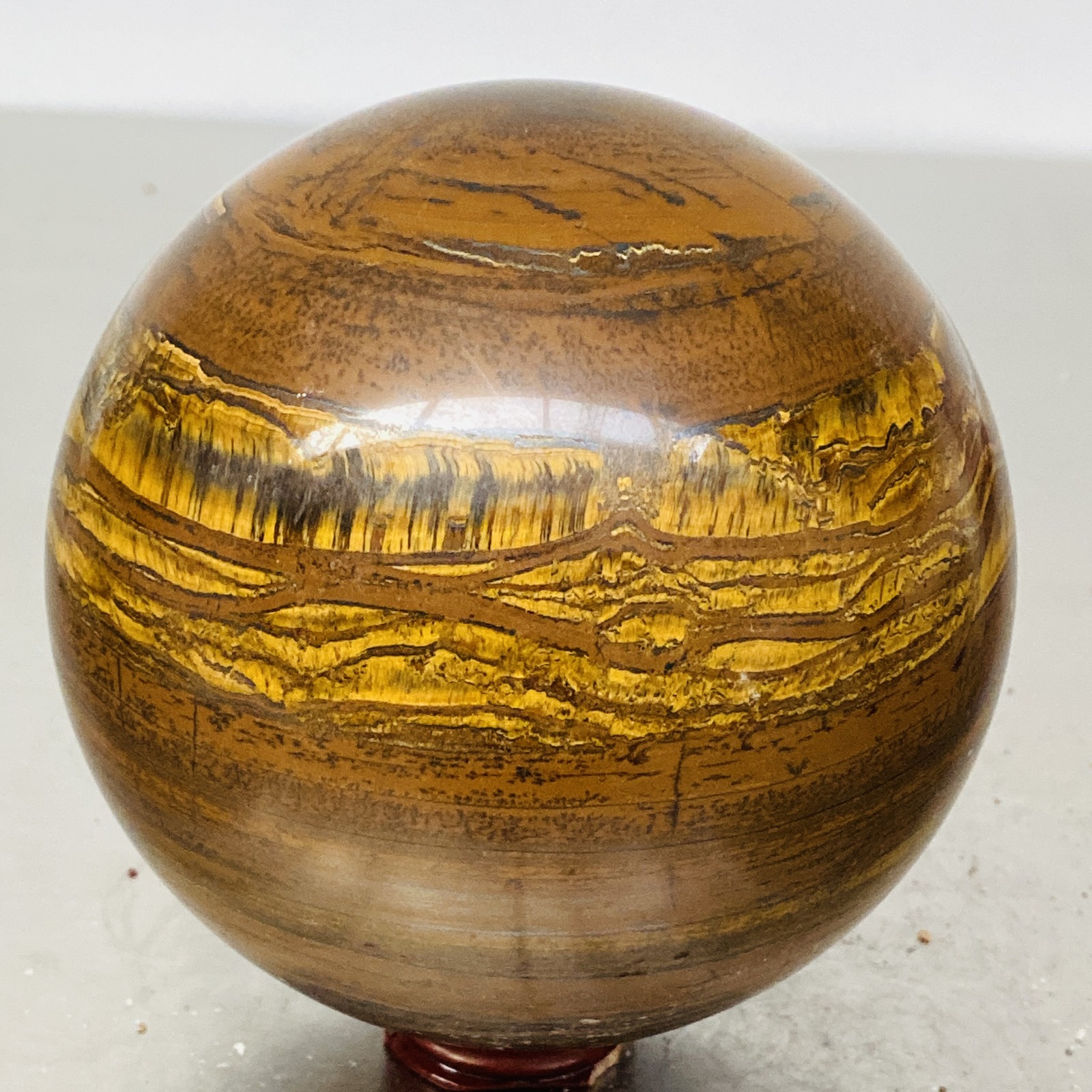 2520g Natural Tiger Eye stone ball quartz crystal ball Reiki healing
