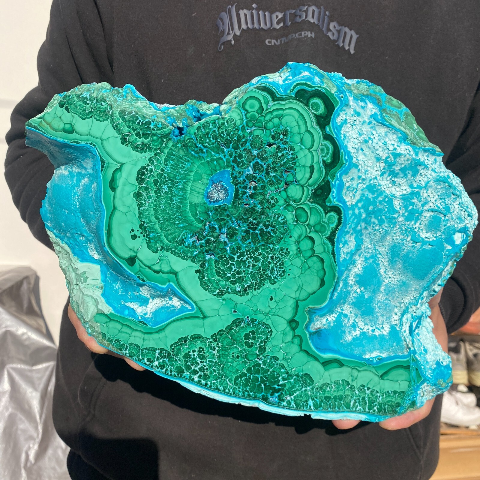 10lb Rare Natural Beautiful Chrysocolla/Malachite Crystal Gem Mineral Specimen