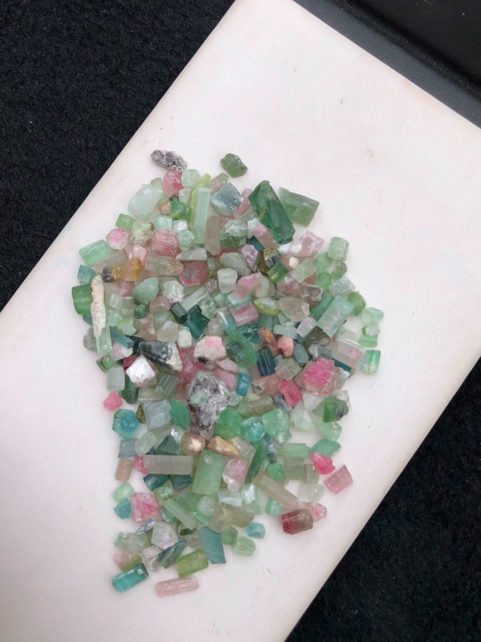 215 carat amazing Natural mix color tourmaline rough lot from Afganistan