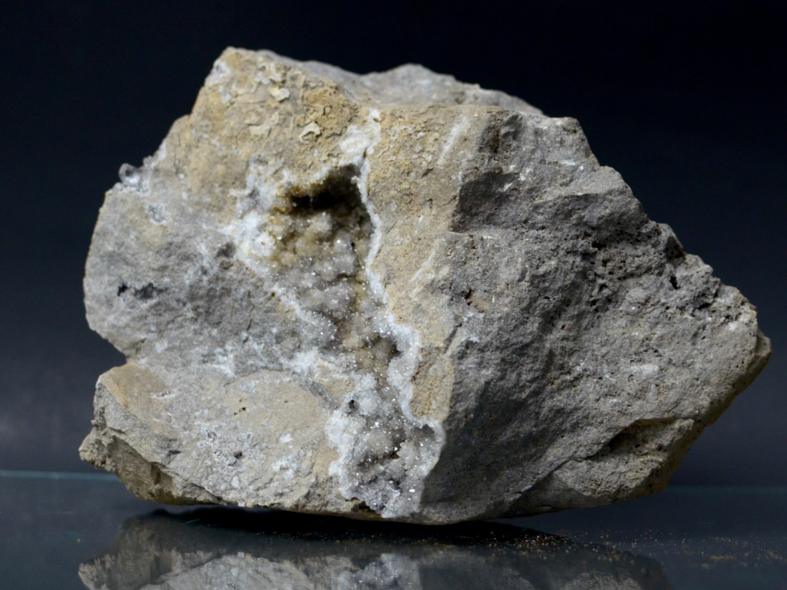 XL Botryoidal Druzy Quartz w Herkimer Diamond Display Specimen | HR391