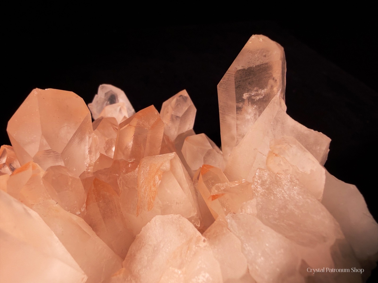 2.6LB Pink and White Crystal Cluster on Acrylic Stand | Natural Quartz Formation