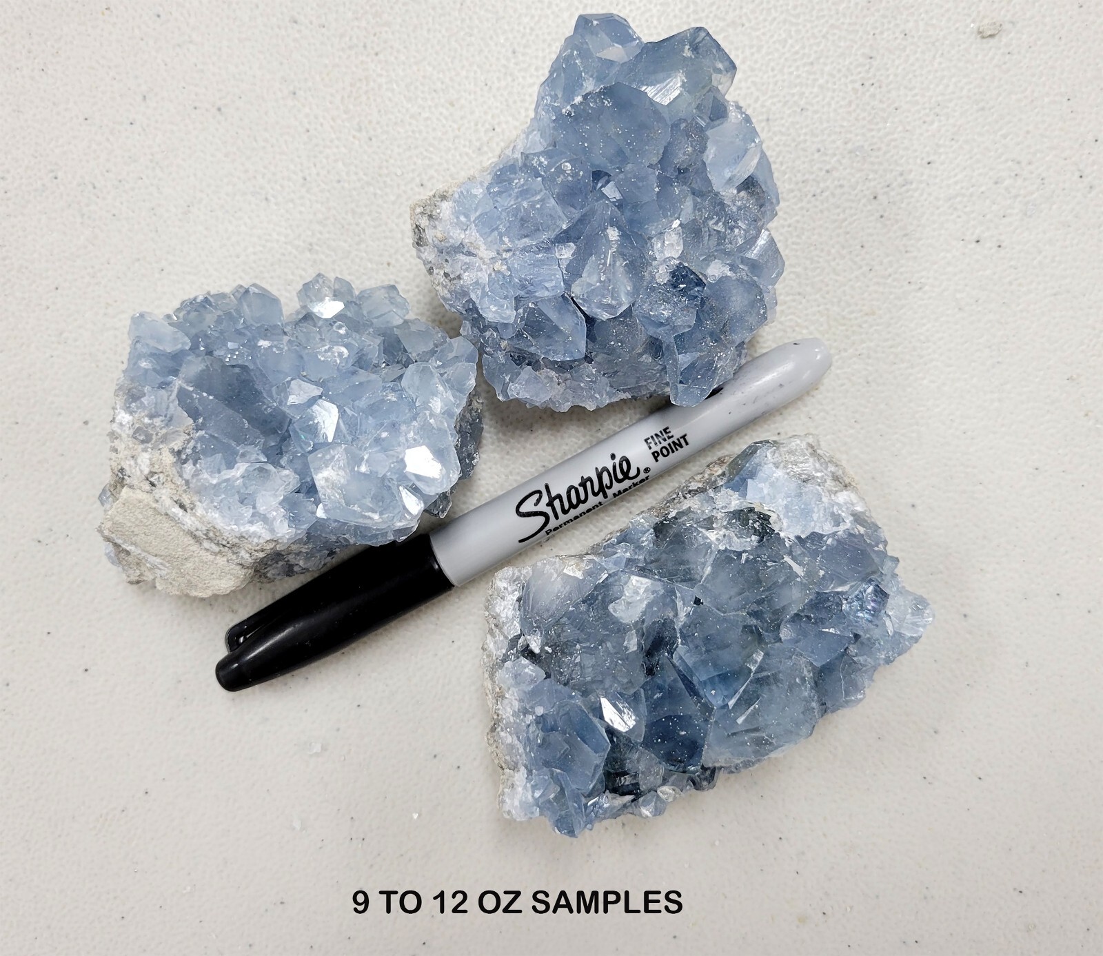 Raw Celestite Clusters Blue Healing Crystals Celestine Geodes from Madagascar