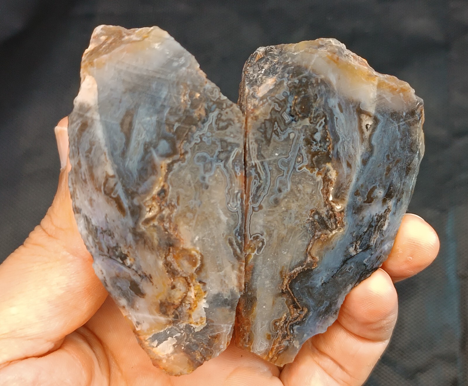 280g/0.62 lb turkish plume agate stone rough,collectible, customs duty included
