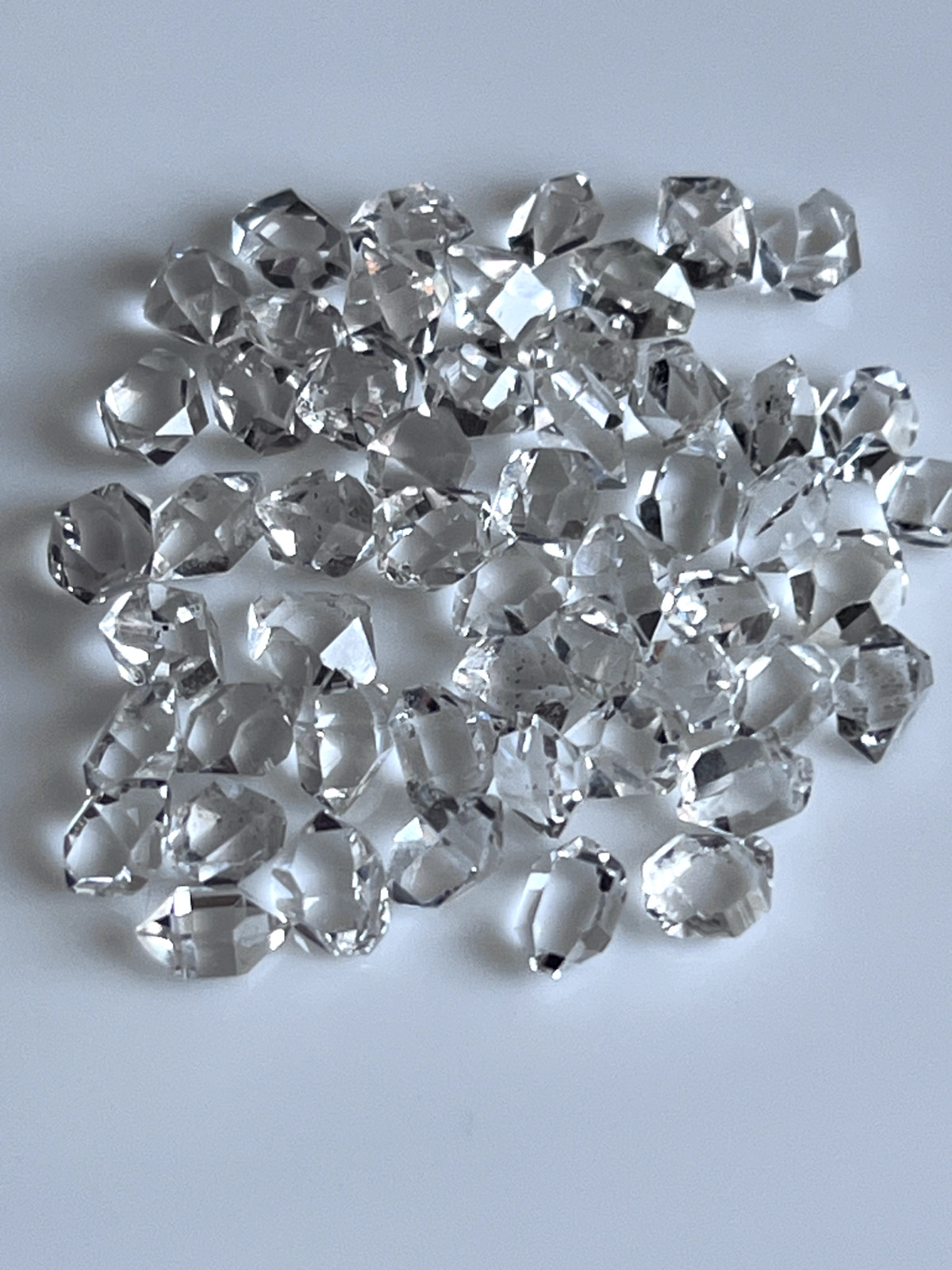 48 Pcs Lot Of Herkimer diamond quartz crystals 5 to 6 mm