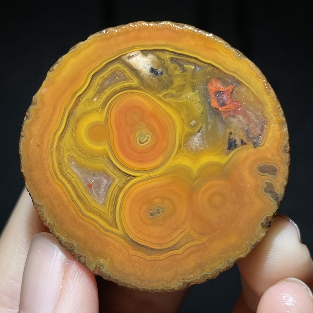 Half Rough Agate ore crystal Achat Nodule Chinese bloody battle Agate 50g D767