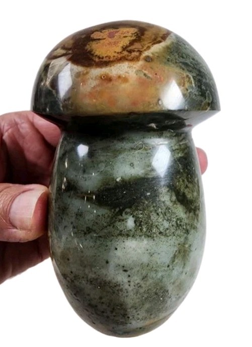 Polychrome Jasper Polished Mushroom Madagascar 451.5 grams.