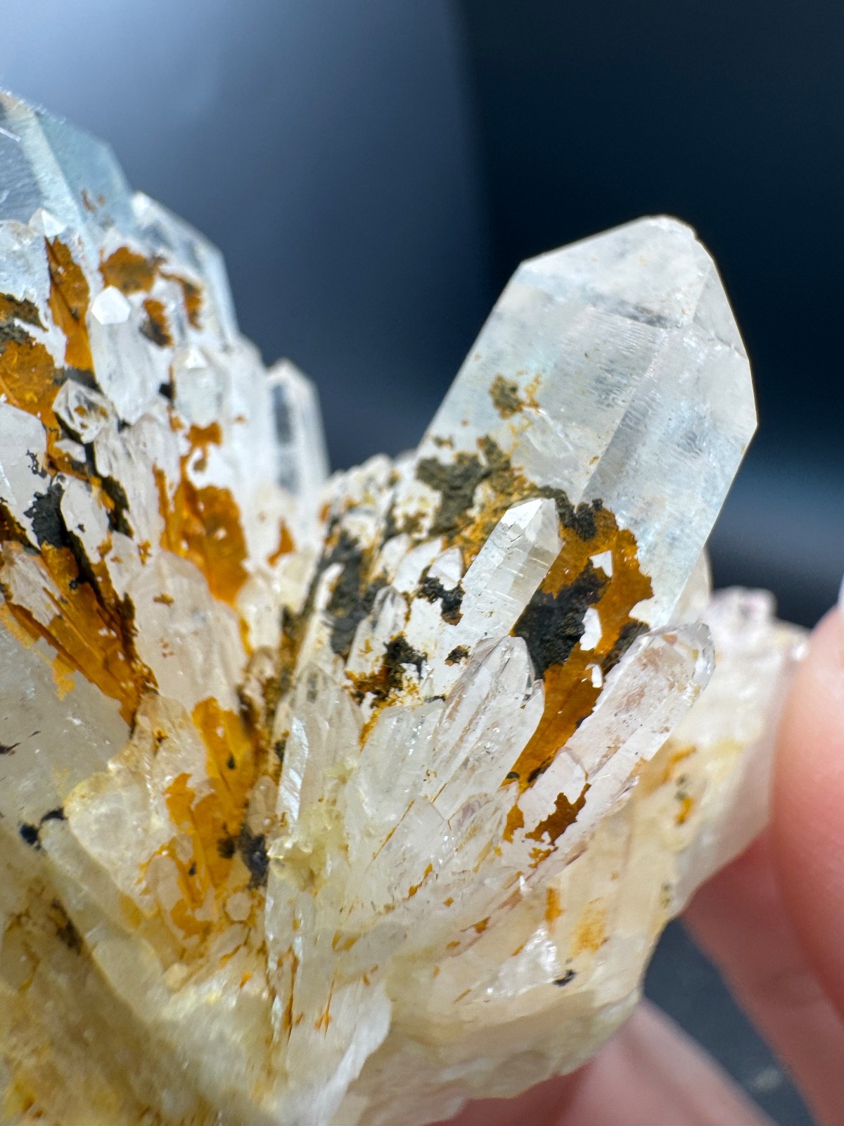 6069 Pineapple Quartz with Excellent Points and Clarity 74g Madagascar