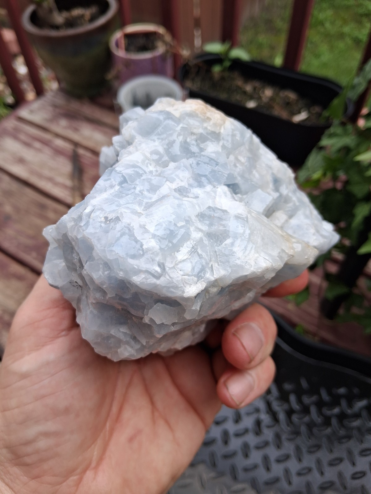 Large Natural Sky Blue Raw Calcite Specimen 2.78lbs Heritage Crystal Gem Stone