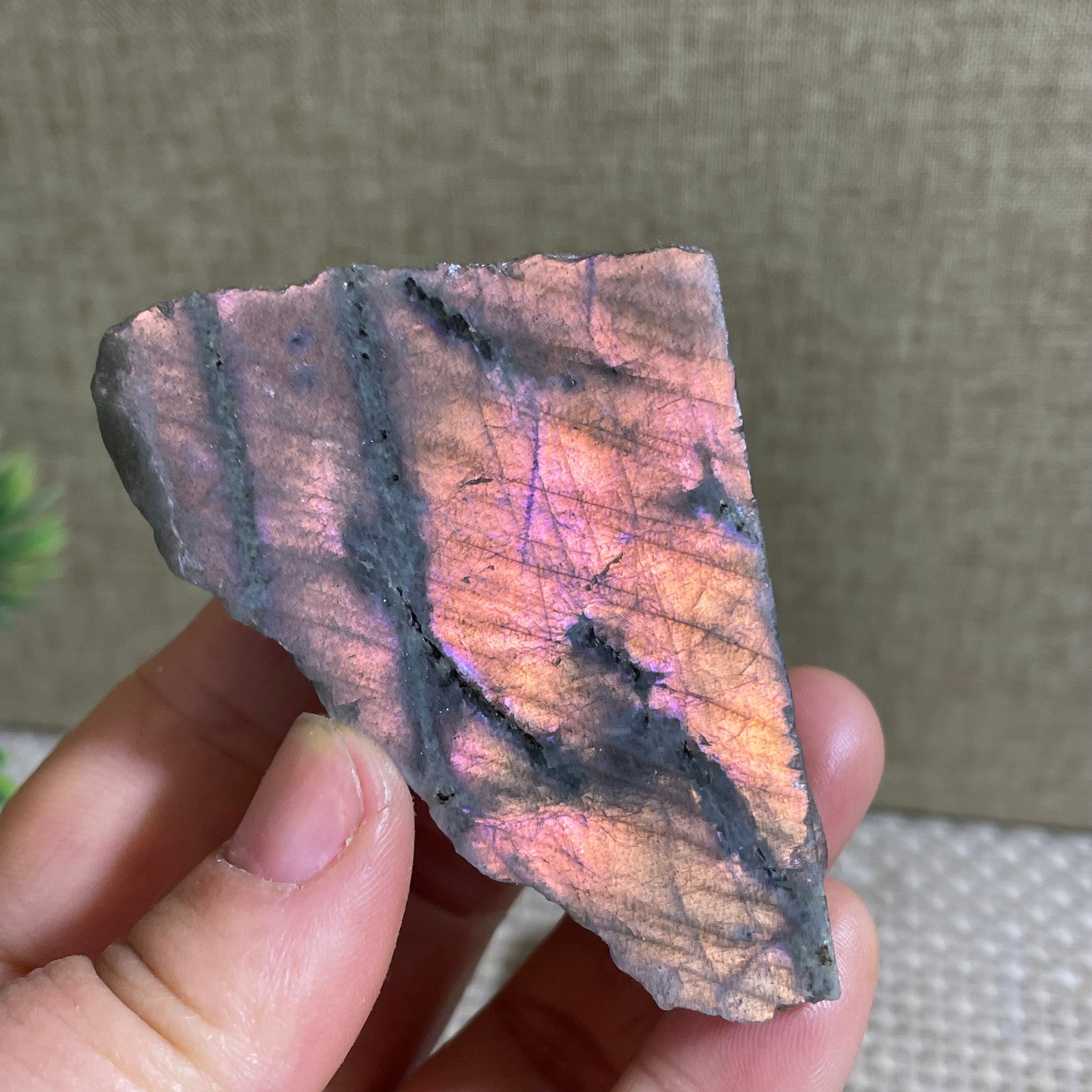 Natural Labradorite Crystal gemstone rough original Specimen 73g