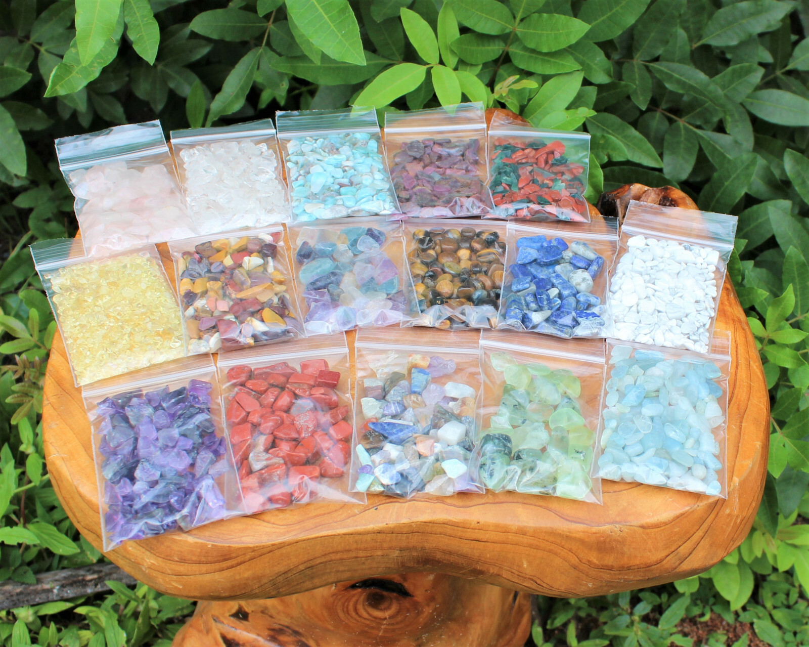 Genuine Gemstone Chips Bulk Lots – HUGE RANGE – Undrilled Semi Tumbled Stones