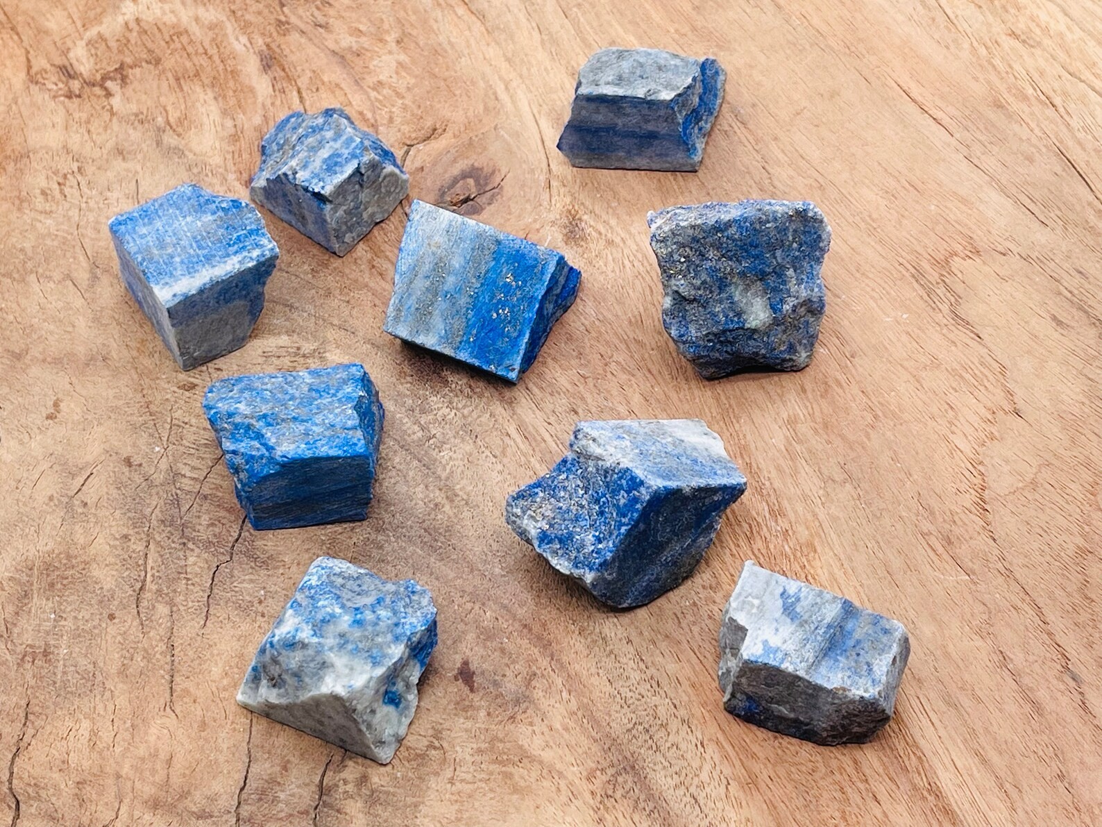 5PCS Raw Lapis Lazuli Crystal Stone Natural Blue Gemstones Healing Reiki Decor