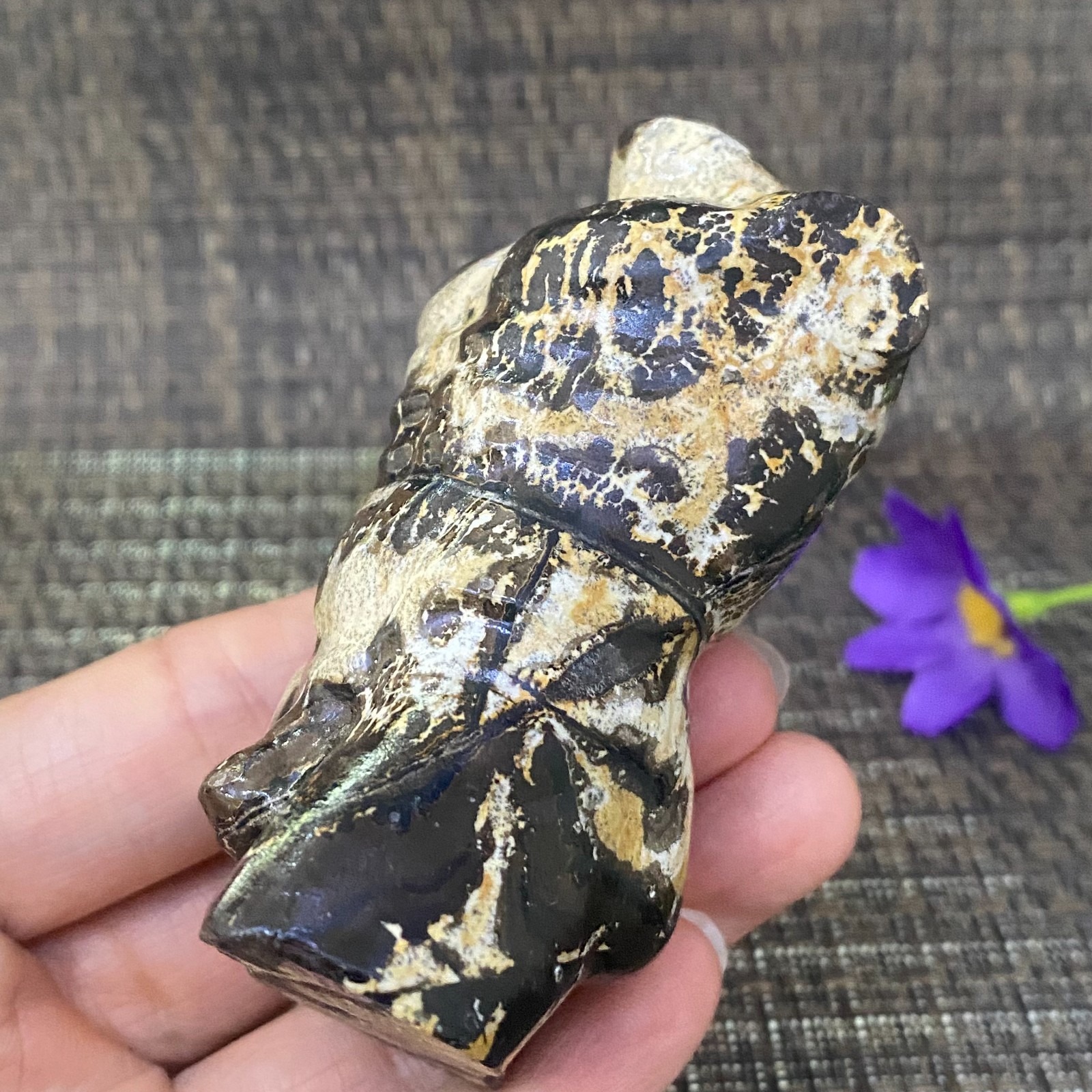 Rare 172G traditional Chinese painting hand-carved male model