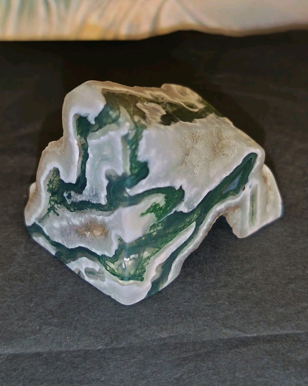 Small Green Moss Agate Polished Crystal Freeform 50-100g