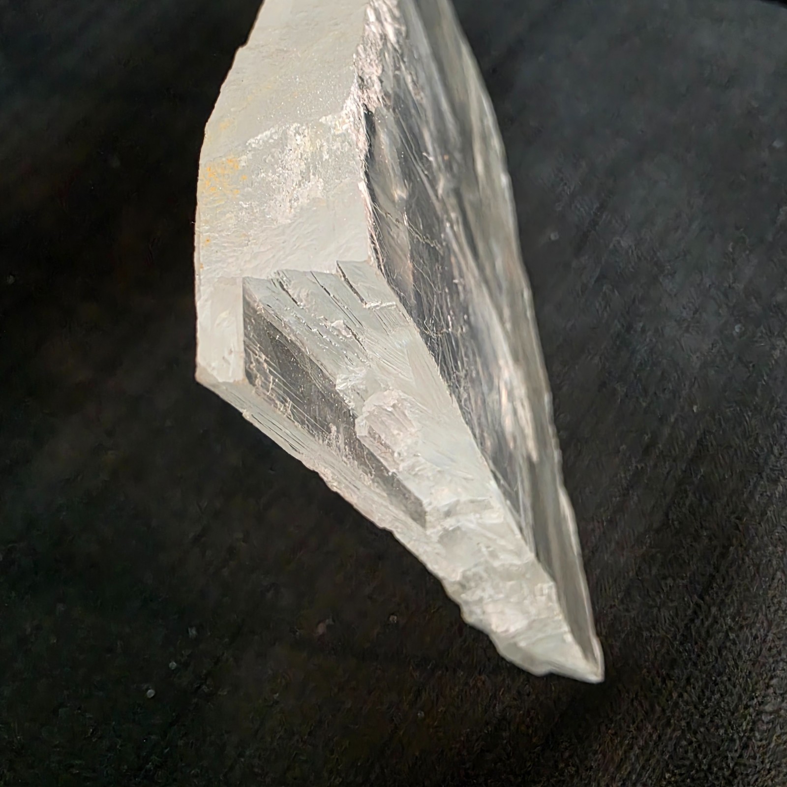 Selenite Crystal Slab Slice | Extra Large 480g | Natural Raw Clear | USA