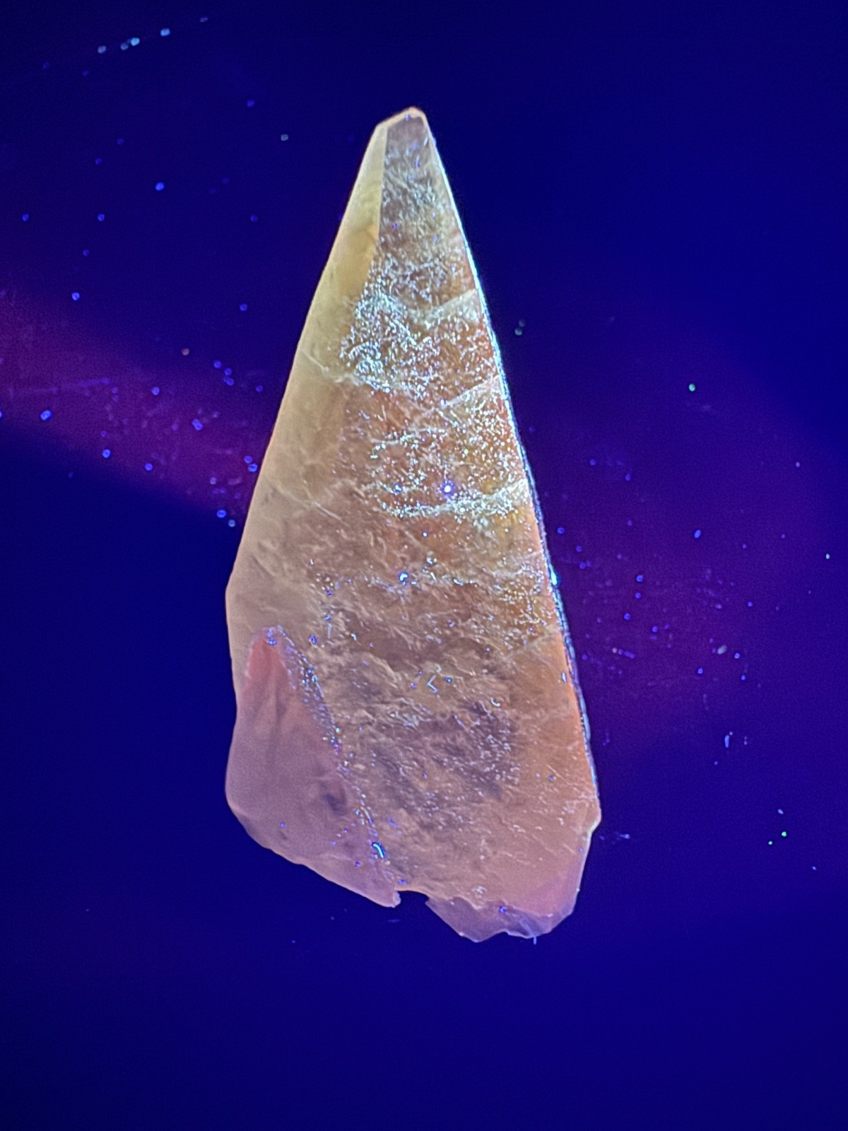 6830 Golden Yellow Calcite Crystal with Minor Chalcopyrite Sweetwater Mine MO