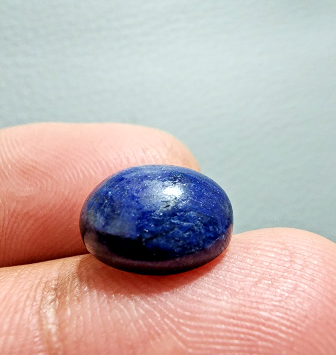 9.78ct AAA+ Madagascar Blue Sapphire Oval Cabochon Loose Gemstone Jewelry Ring