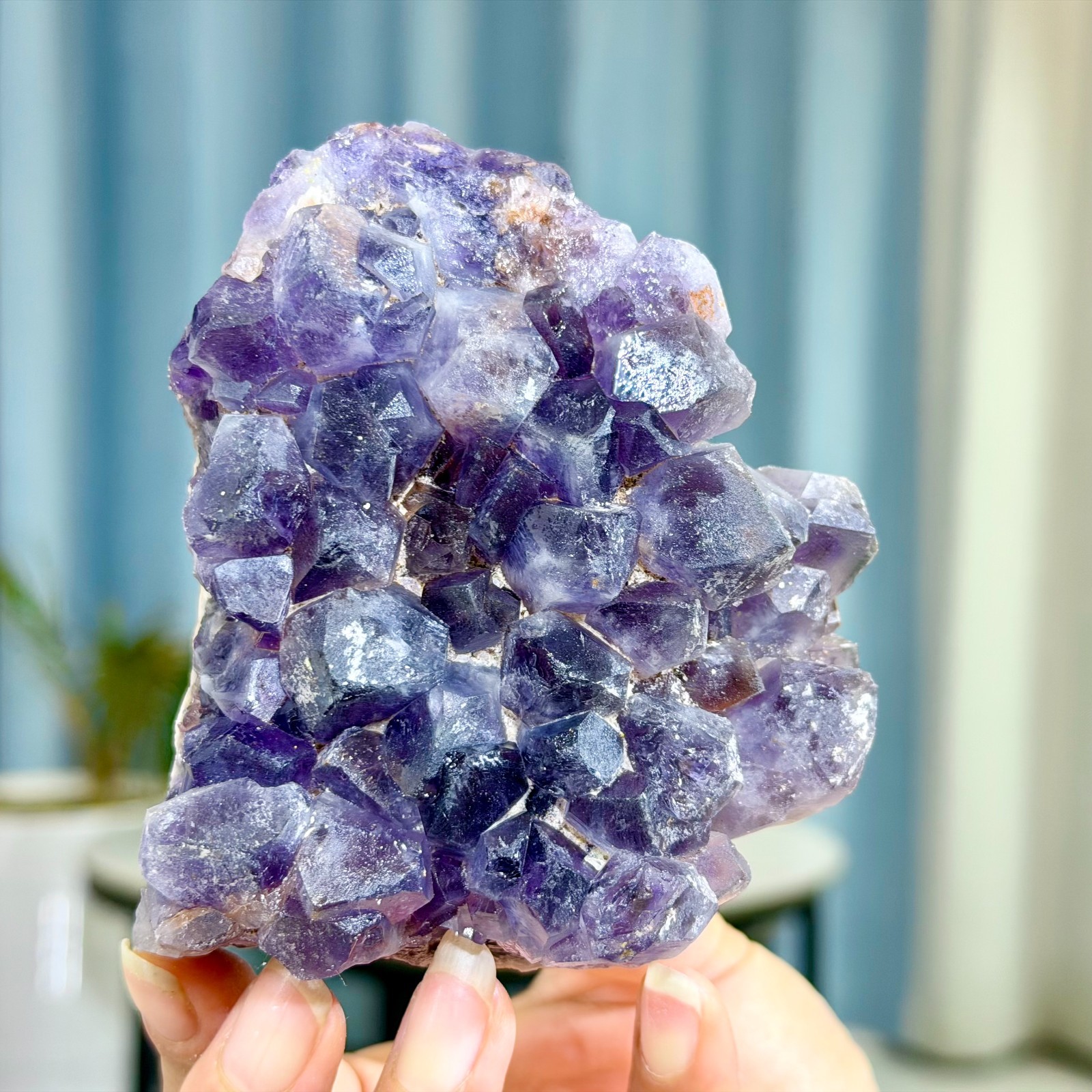 482G Natural Amethyst geode quartz cluster crystal specimen Healing