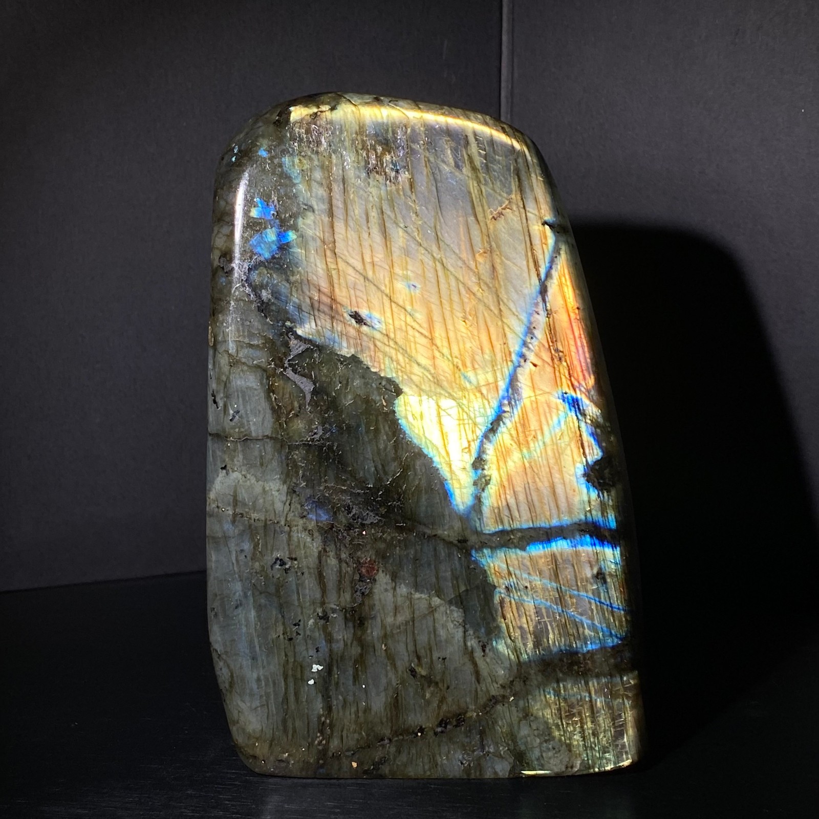 1560 Natural Gorgeous Labradorite QuartzCrystal Stone Specimen Healing