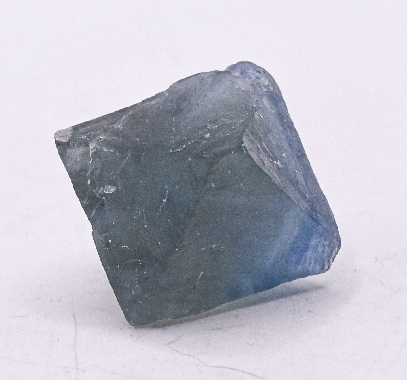 23mm Fluorite Octahedron Cubic Rough Natural Gemstone Crystal Mineral Raw China
