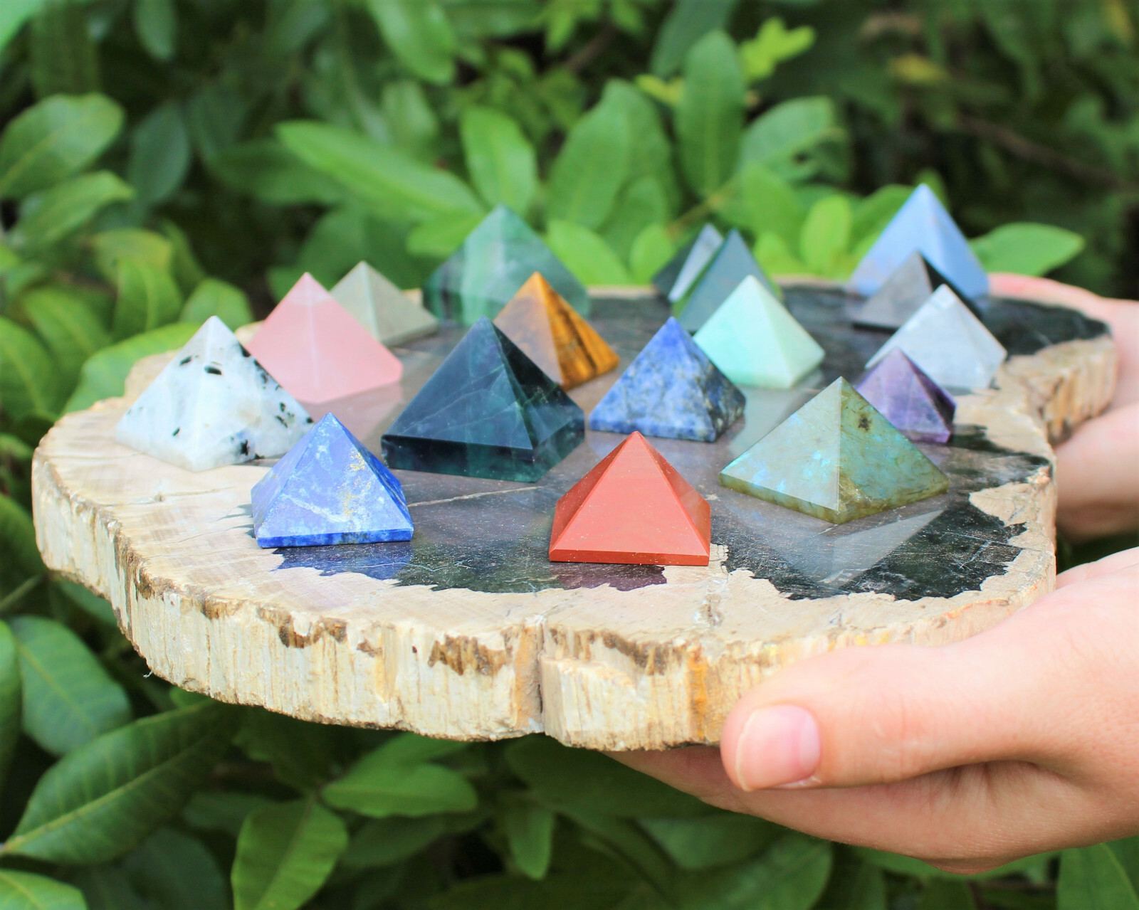 Gemstone Crystal Pyramids 1 – 1.25″ Carved: Choose Crystal (Healing Crystals)
