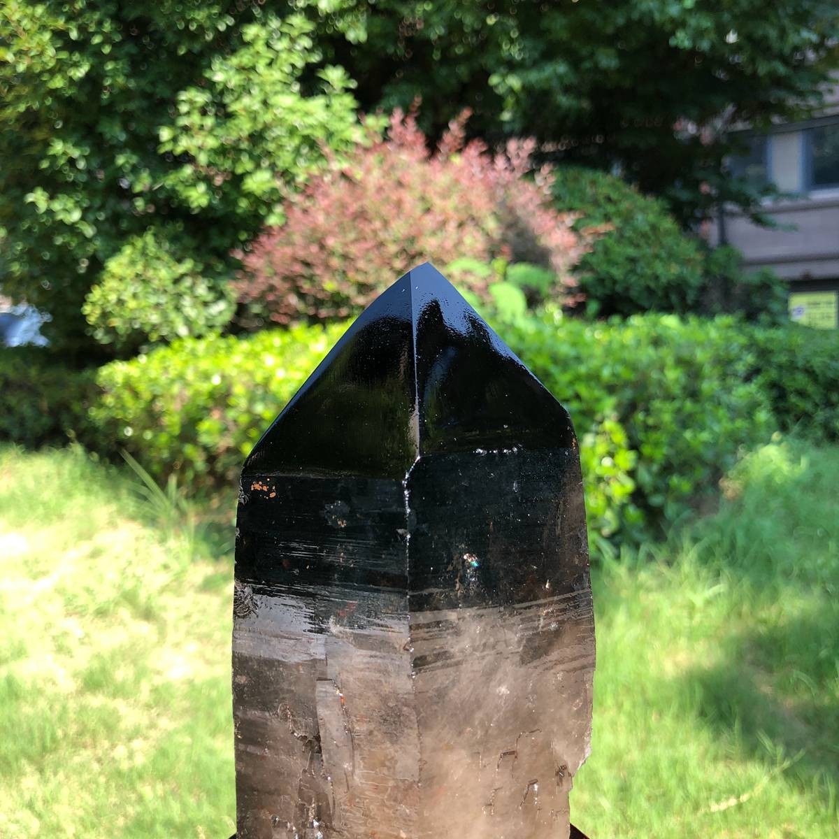 1940g Natural tea crystal specimen + pedestal MH1766