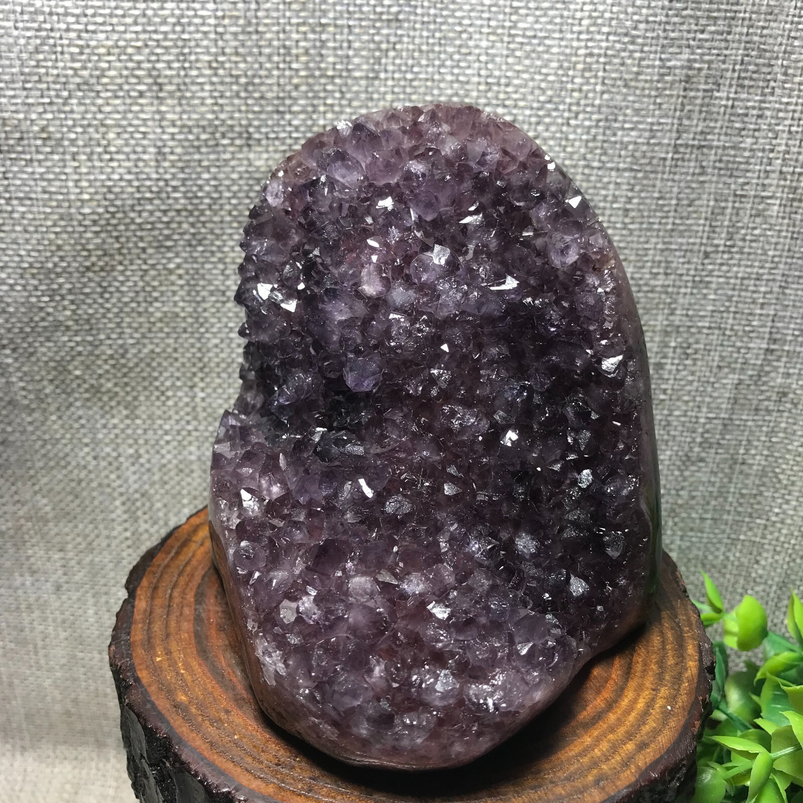 821g Natural Amethyst Cluster Geodes Cut Base Quartz Crystal Healing Specimen 32