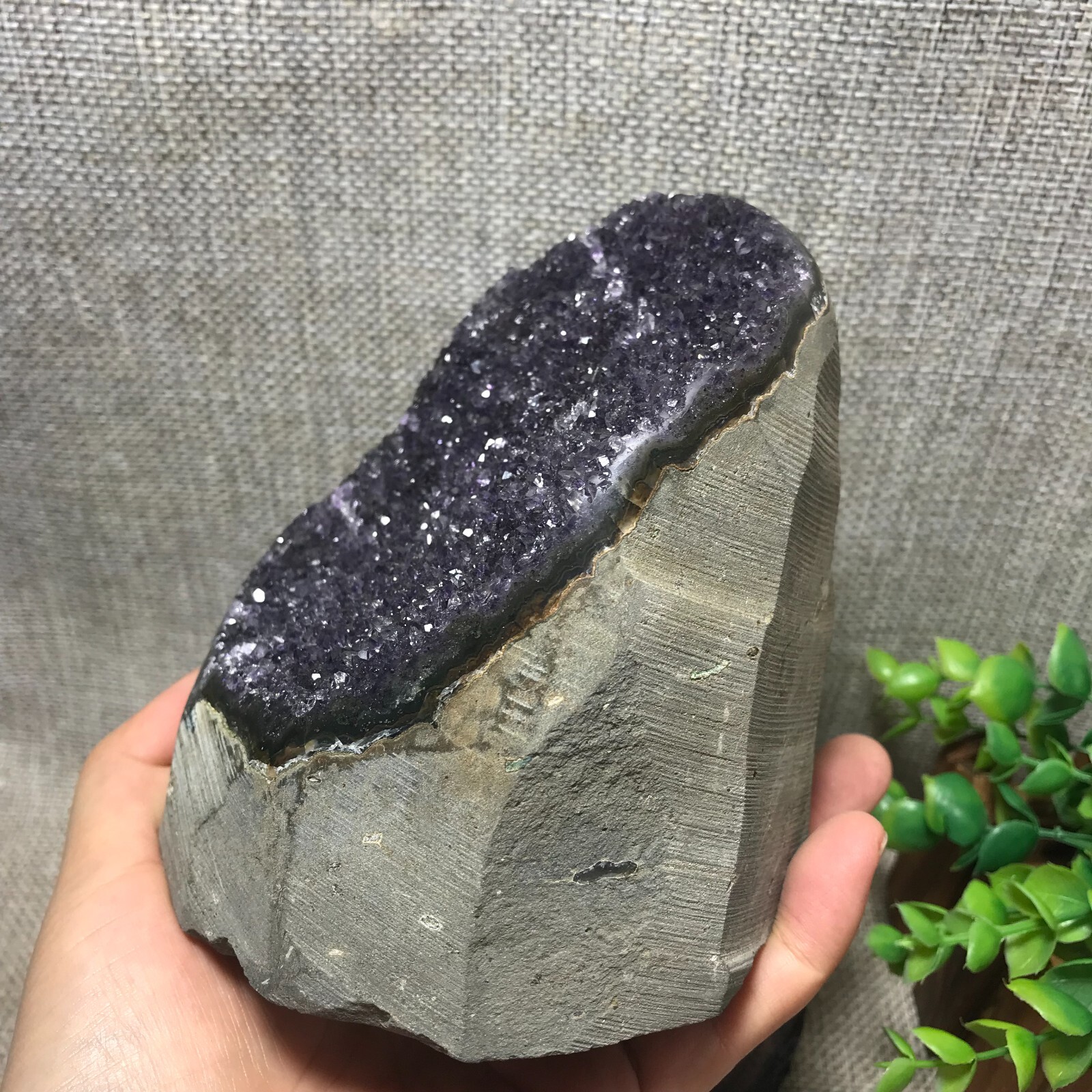 1281g Natural Amethyst Cluster Geodes Cut Base Quartz Crystal Healing 44
