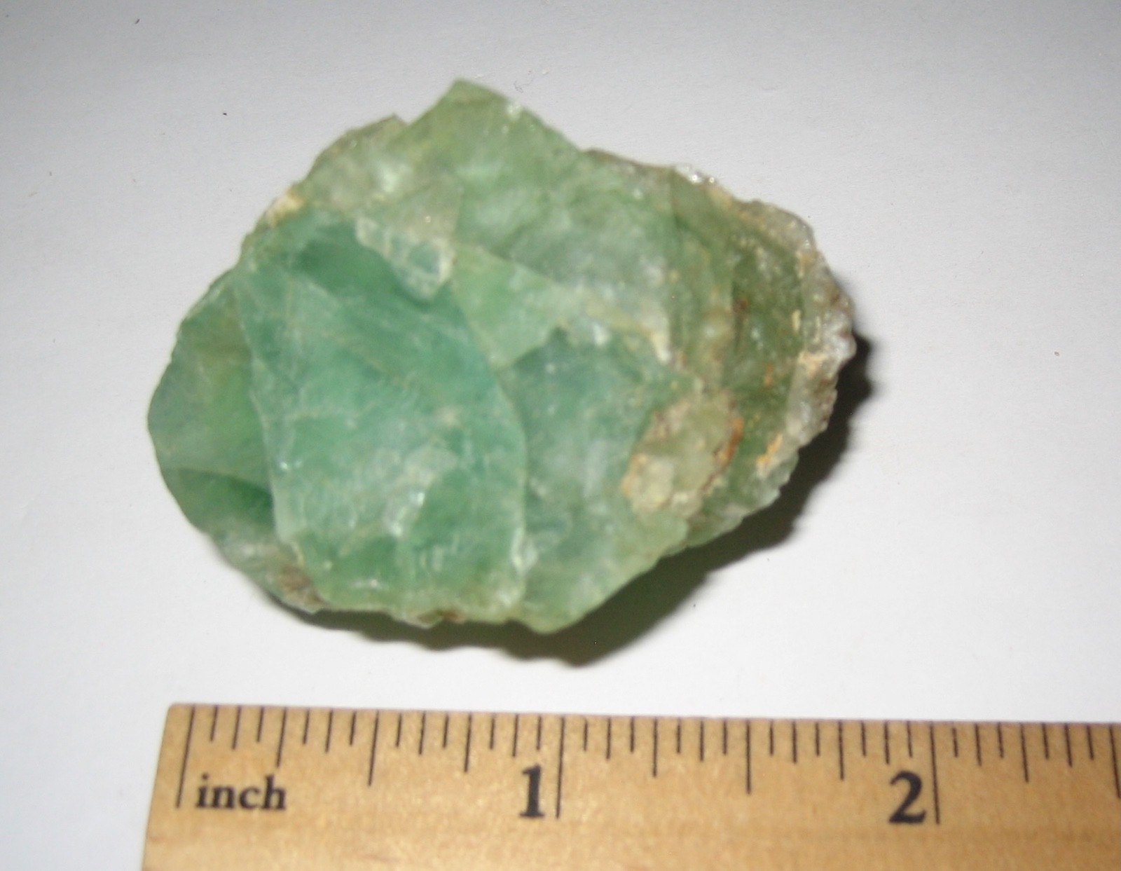 1.75″ RARE LOCALITY NATURAL GREEN FLUORITE CRYSTAL WISE MINE NH, USA ~ 68.8g *1