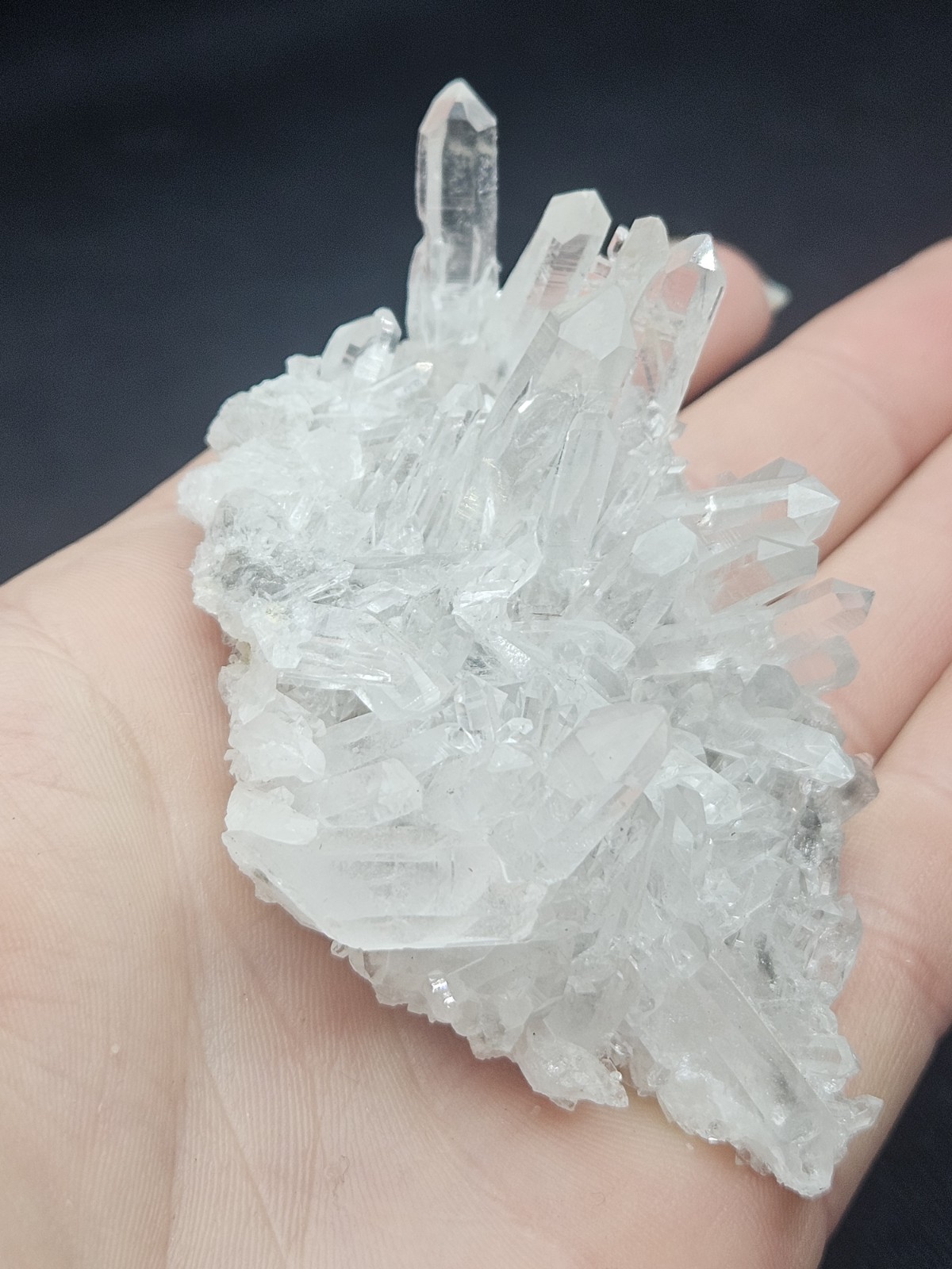 Natural Arkansas Clear Quartz Crystal Cluster Raw Mineral Specimen Rock