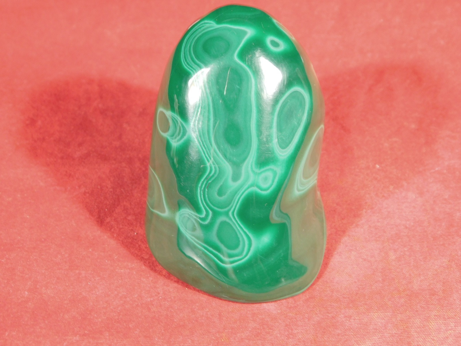 Big! Polished Deep GREEN Malachite STALACTITE or Stalagmite From the Congo 356gr