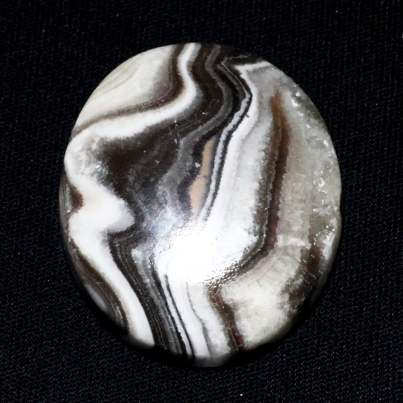 54 Ct 6X29X35 mm Superb White Rhodochrosite Oval Cabochon Gemstone CD-172