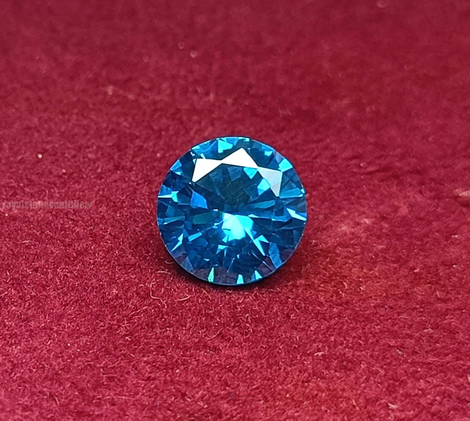 3.25 Carat Natural Aquamarine Round Shape Loose Gemstone IGL Certified 5DOC