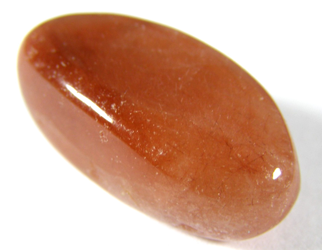 RED RUTILE QUARTZ TUMBLESTONE 2.5 x 1.3 cms 5.69 gms #9