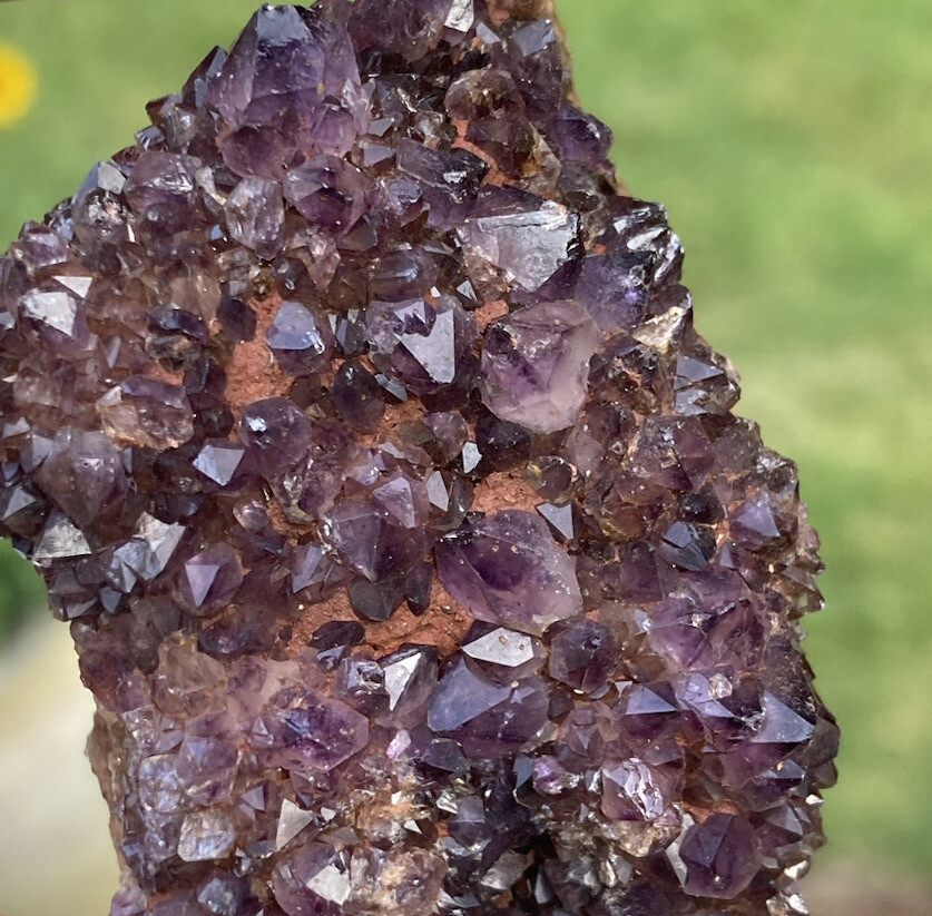 103g Rare DARK PURPLE AMETHYST SPIRIT QUARTZ Fairy Cactus Crystal Cluster 2.5″