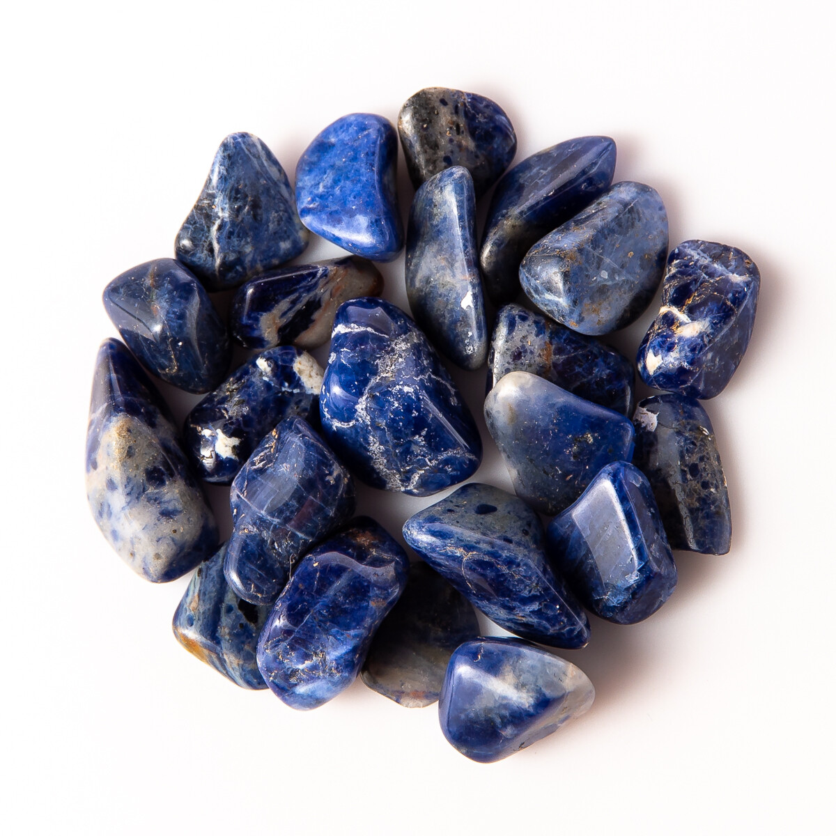 50g Tumbled Sodalite Quartz Gemstone Crystals 15-30 Stones Gem Rock Specimens