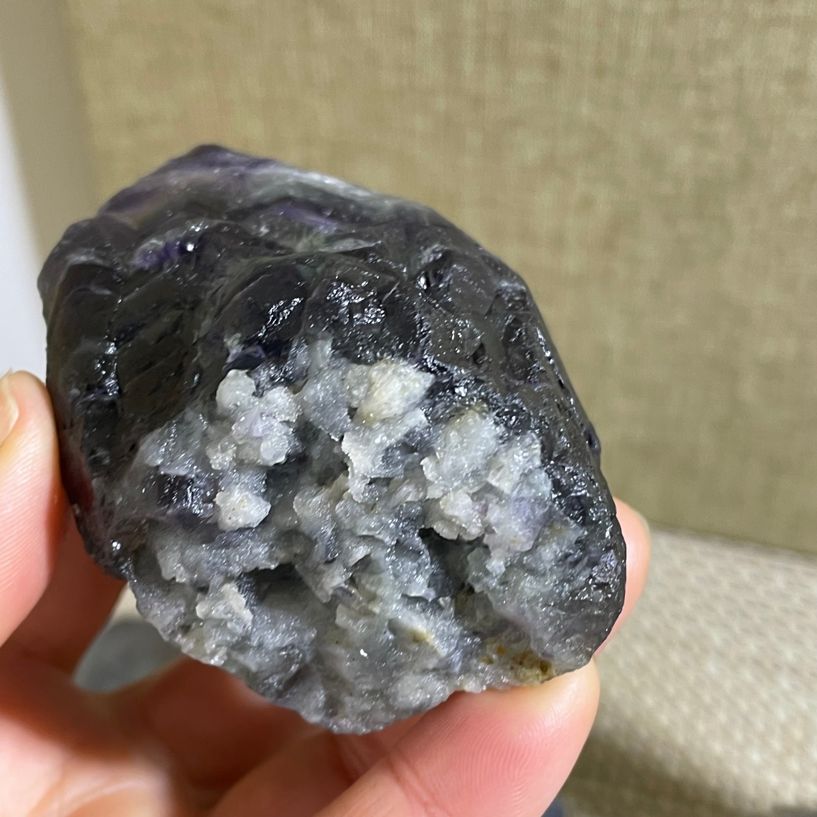 271g Beautiful Rainbow Fluorite Rough Ore Specimen #526