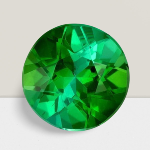 Green Tourmaline Round Cut Gemstone 0.51 Cts – 5 mm AAA+ Loose Gem